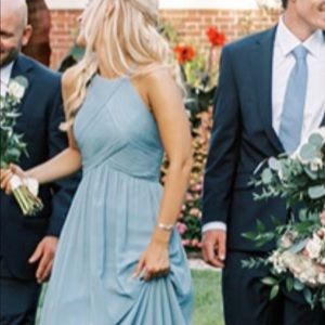 Revelry bridesmaids dress in French blue